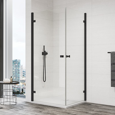 Sprchové kúty SanSwiss ANNEA BLACK LINE - AN1C G+D