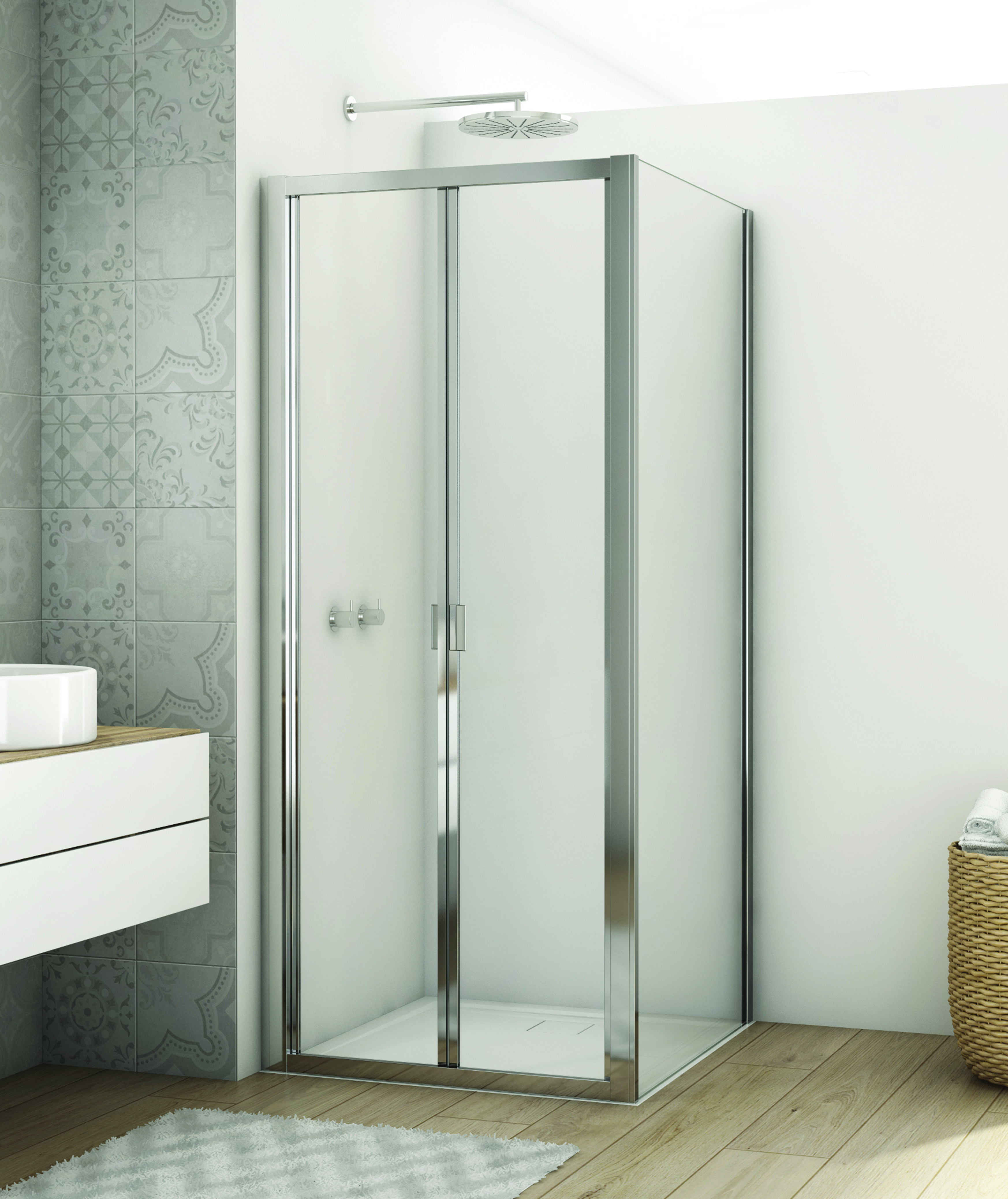 Sprchové kúty Sanswiss D22K+D22F1