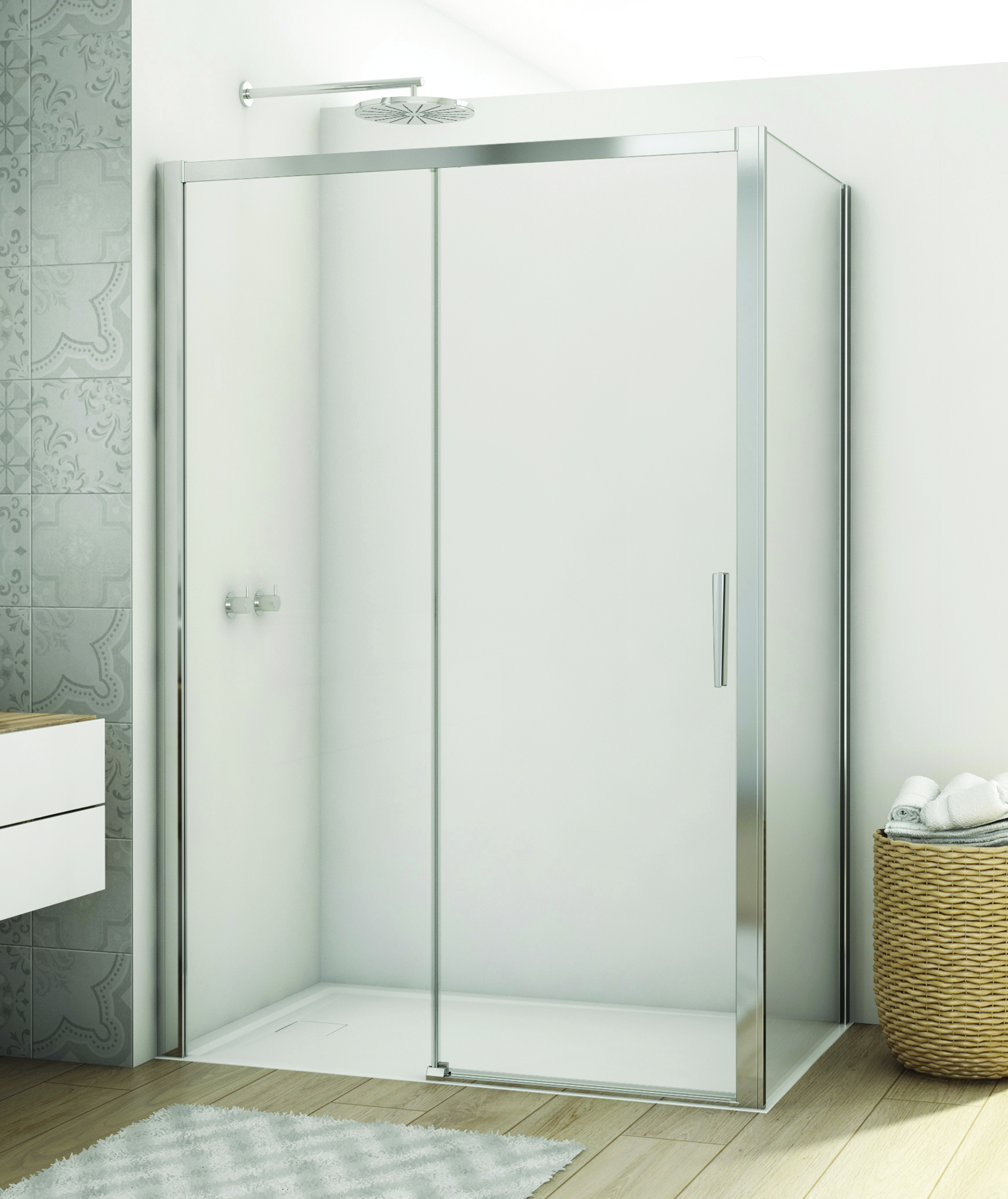 Sprchové kúty Sanswiss D22S2B+D22F1