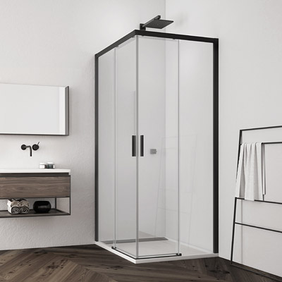 Sprchové kúty SanSwiss TOP-LINE S BLACK LINE - TLS G+D